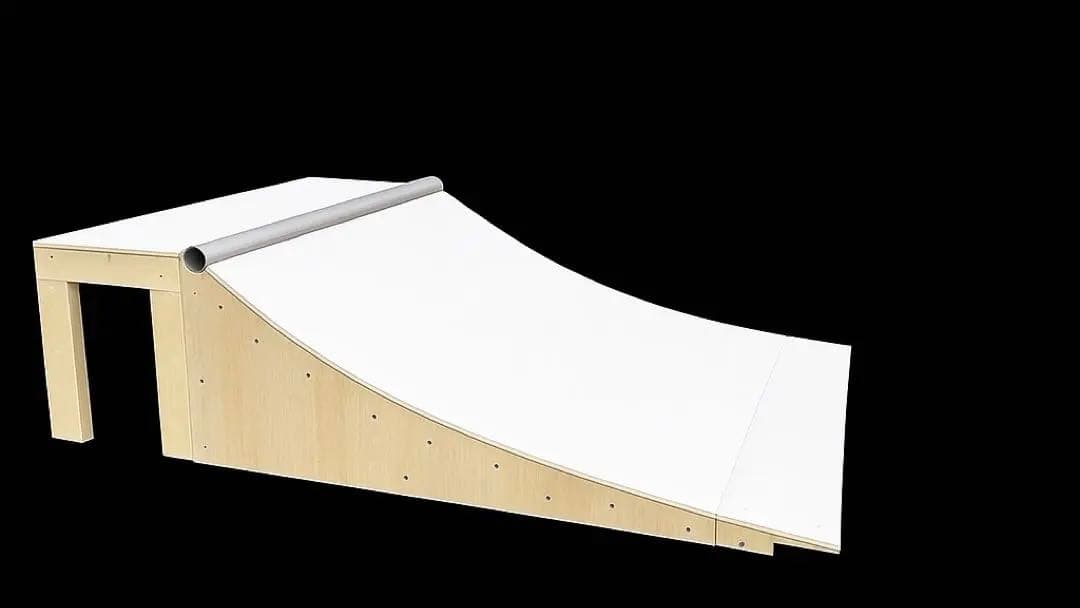 スケボーランプ　幅広タイプ90cm完成品　NFボード　1台 スケボー　ミニランプ