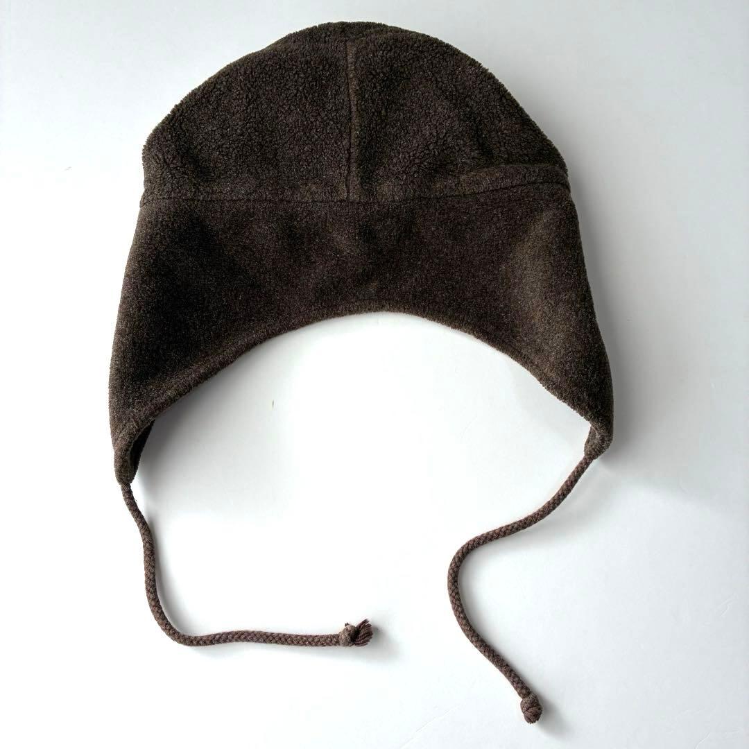 美品 90s USA製 バナナリパブリック ブラウン フリース トラッパーハット