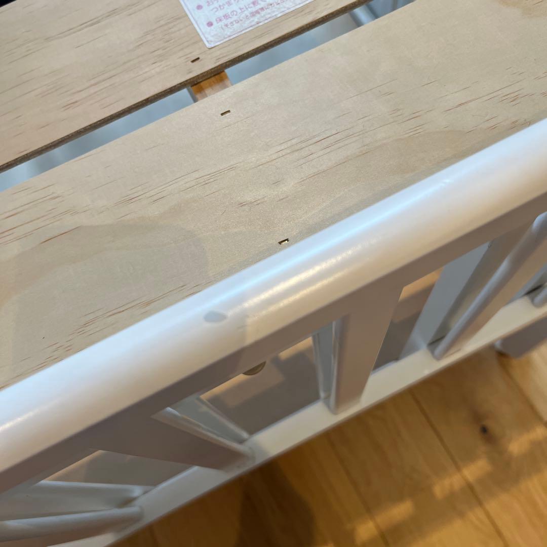 Wオープン腰楽ハイミニベッド　ベビーベッド　ハイタイプ