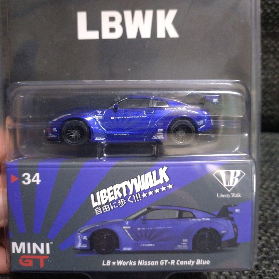 ミニカー MINI GT LB+Works Nissan GT-R Candy Blue