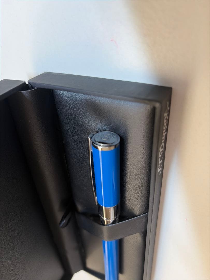 S.T. Dupont 青色 ボールペン 本体 専用ケース付き