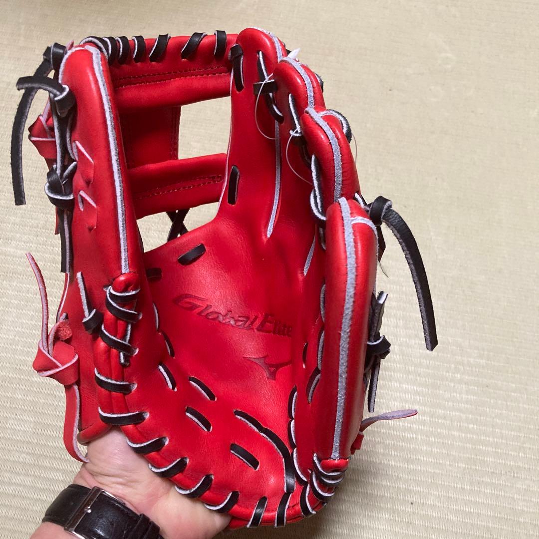 Mizuno Global Elite 硬式グローブ 右投げ用 ラディッシュ