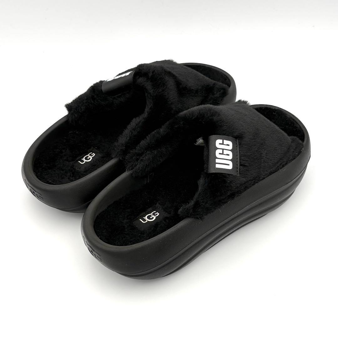 【新品級】UGG アグ ボアサンダル ムートン 24.0cm