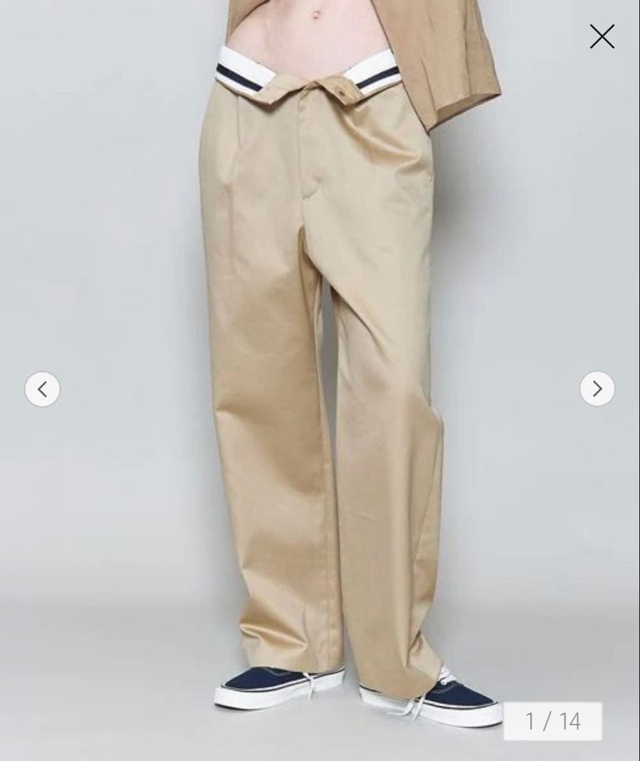 6 ロク　チノパン　コットンチノパンツ　34