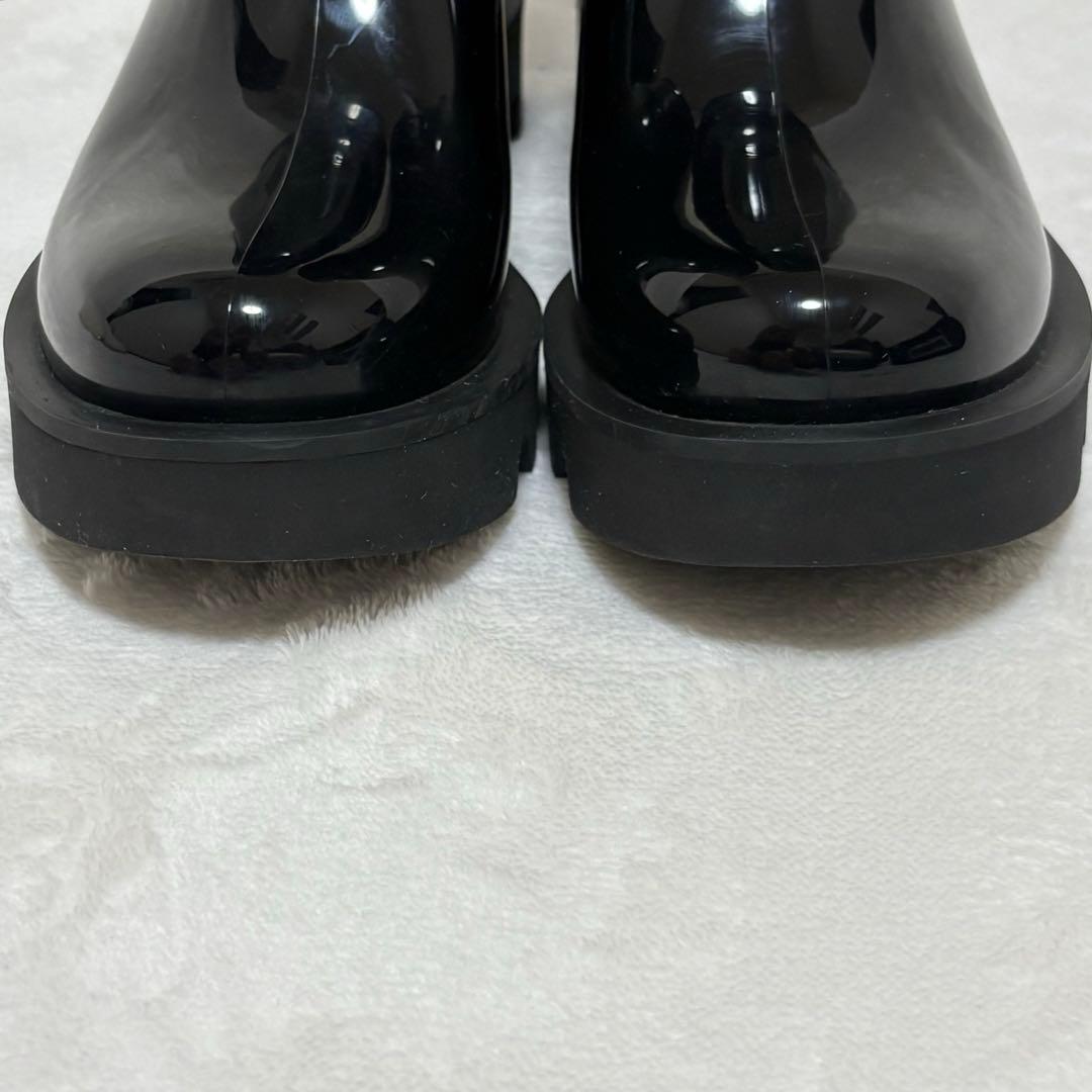 ◆MONCLER◆GINETTE ラバーブーツ 38 黒 レインブーツ