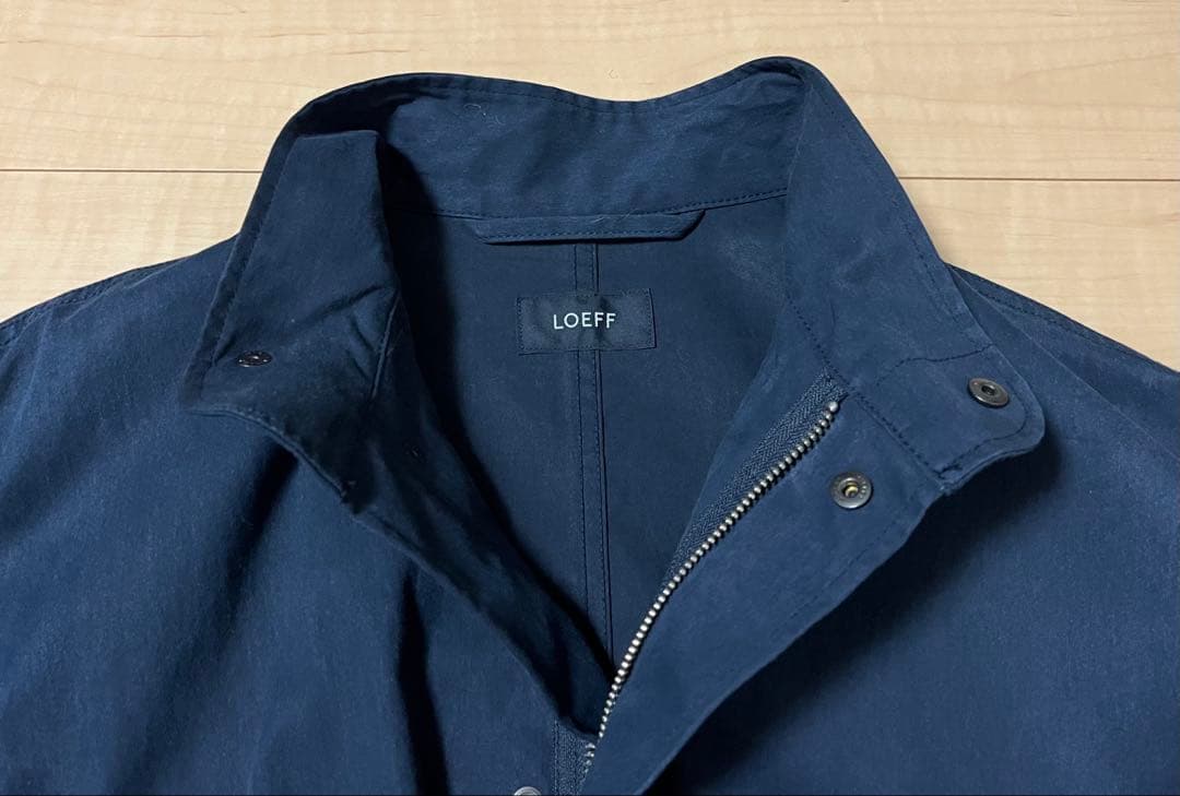 【LOEFF】キャンバススタンドカラーミリタリーコート UNISEX