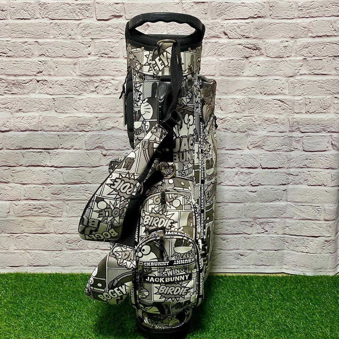 JACK BUNNY ジャックバニー キャディバッグ ドラえもん 白黒