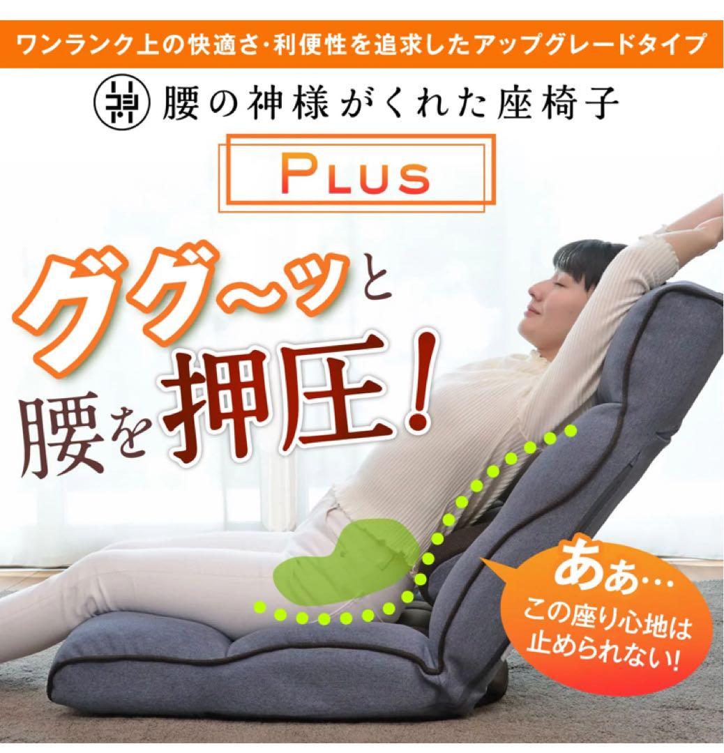 腰の神様がくれた座椅子　PLUS 品番：ZF1-ニール/ZF1-二ーカム