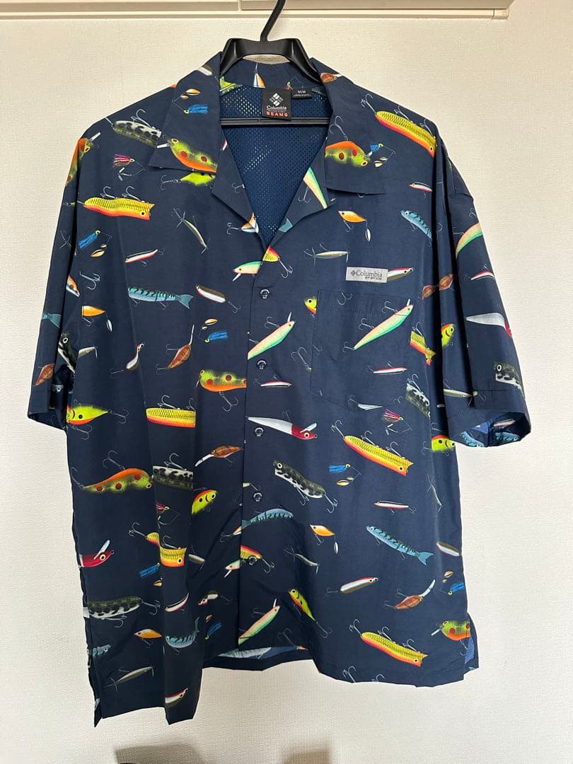 コロンビア×ビームス 別注 PFG ルアー柄 シャツ Mサイズ