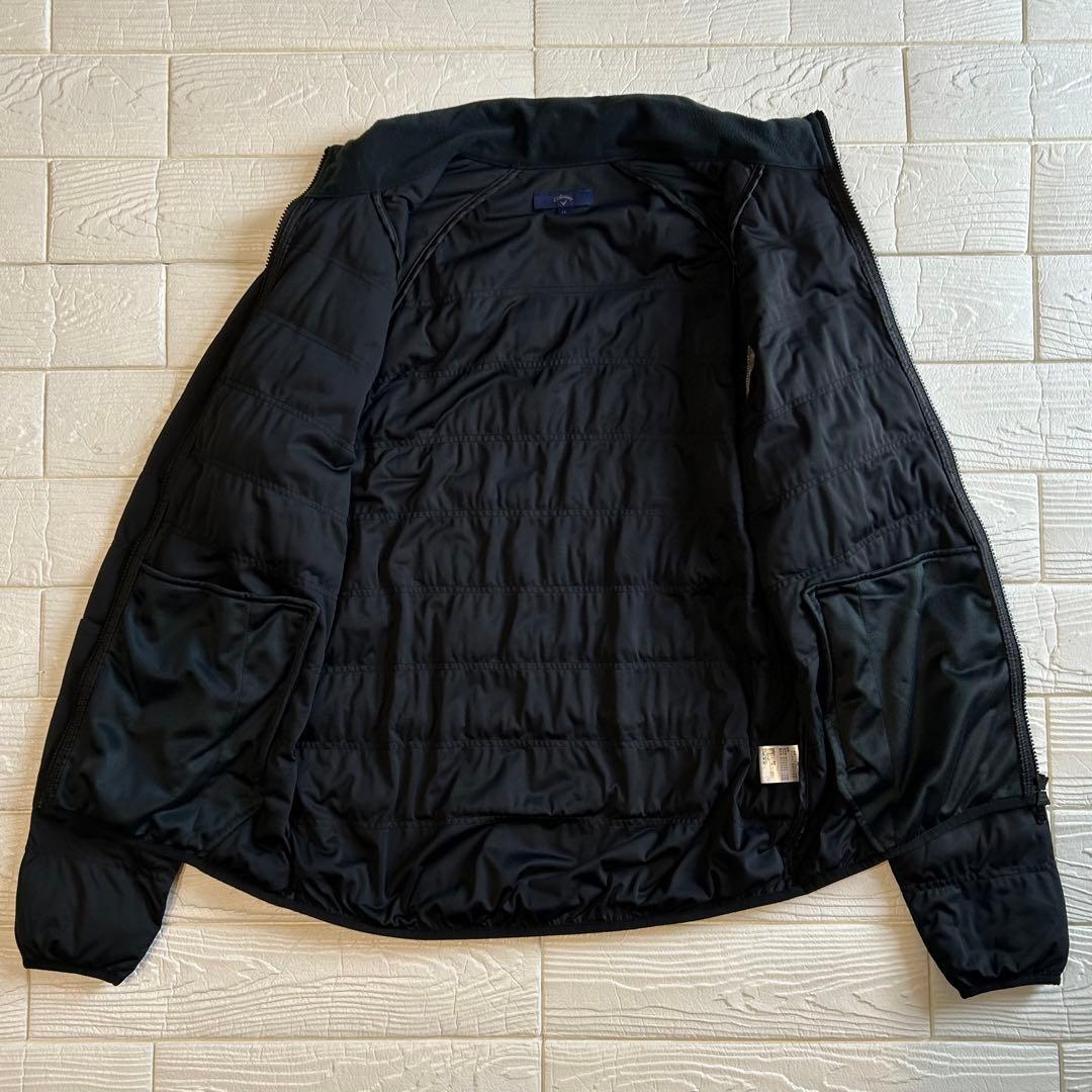 美品 Callaway ブラック 中綿 2way ジャケット 軽量 ダブルジップ