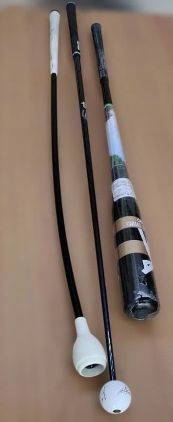 ゴルフ　練習器具セット　パワフルスイング　トルネードスティック　ヤードスティック