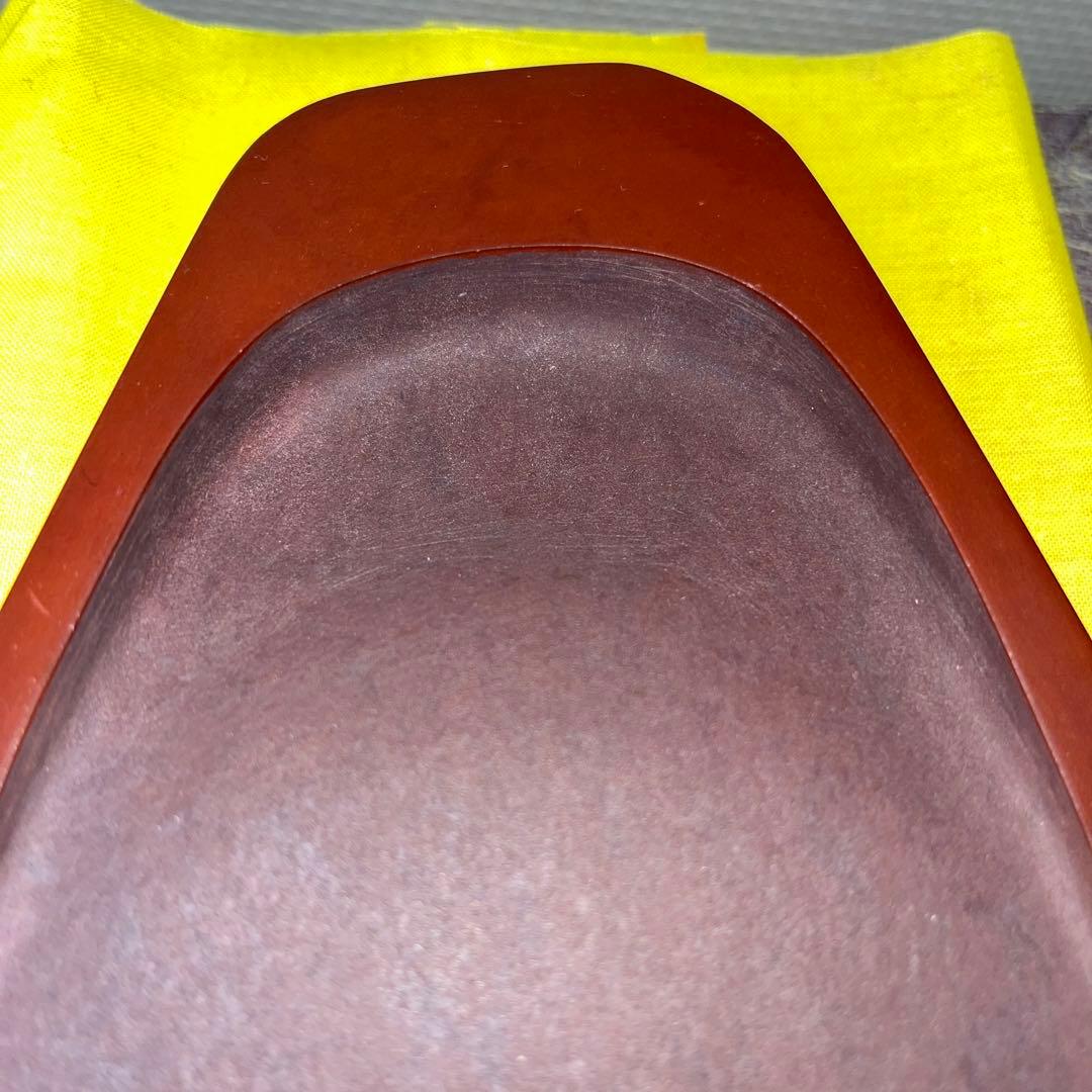 ⭕️岩手県　紫雲石硯　佐藤鐡治　天然硯　新品　石紋綺麗　レアな作品