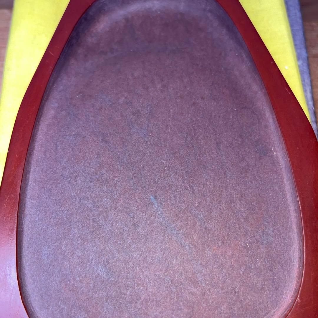 ⭕️岩手県　紫雲石硯　佐藤鐡治　天然硯　新品　石紋綺麗　レアな作品