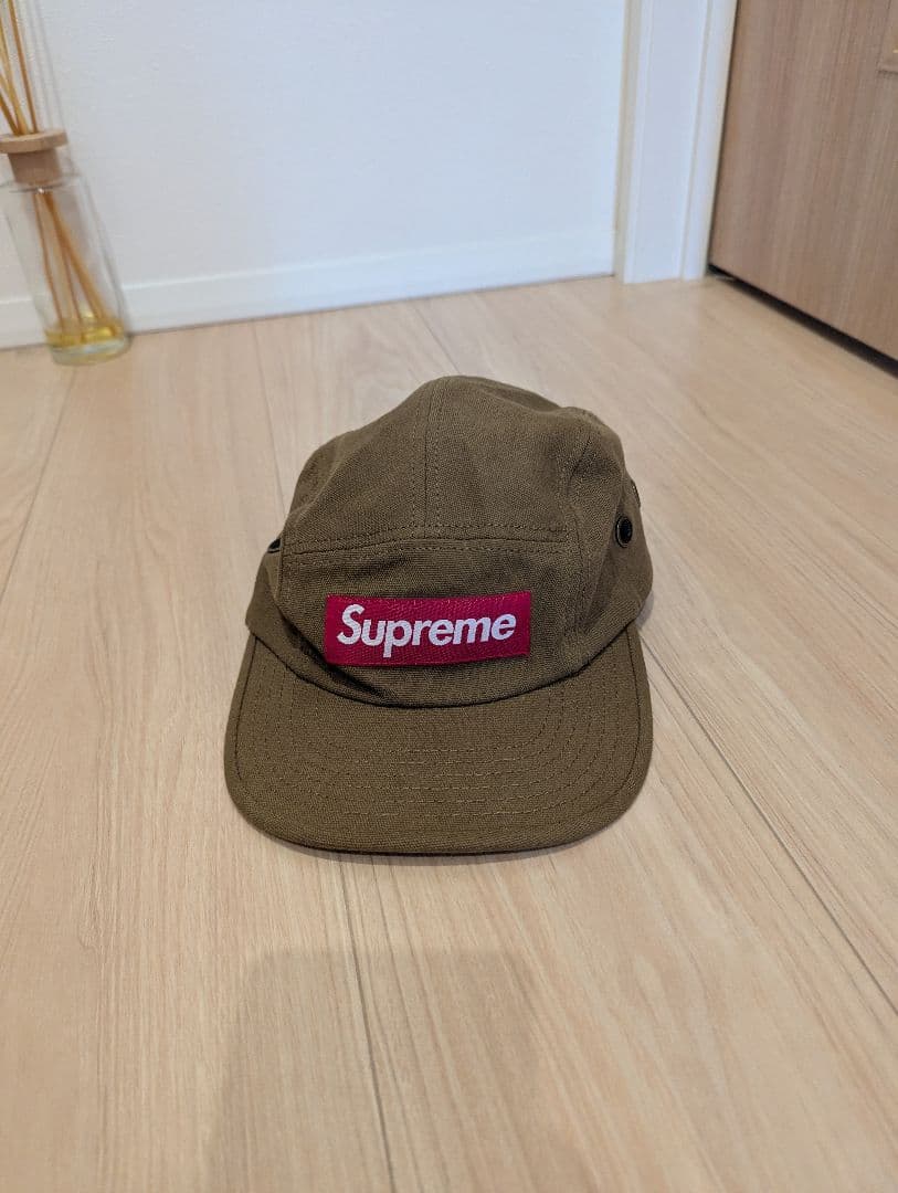 SUPREME BOXロゴ キャップ オリーブ