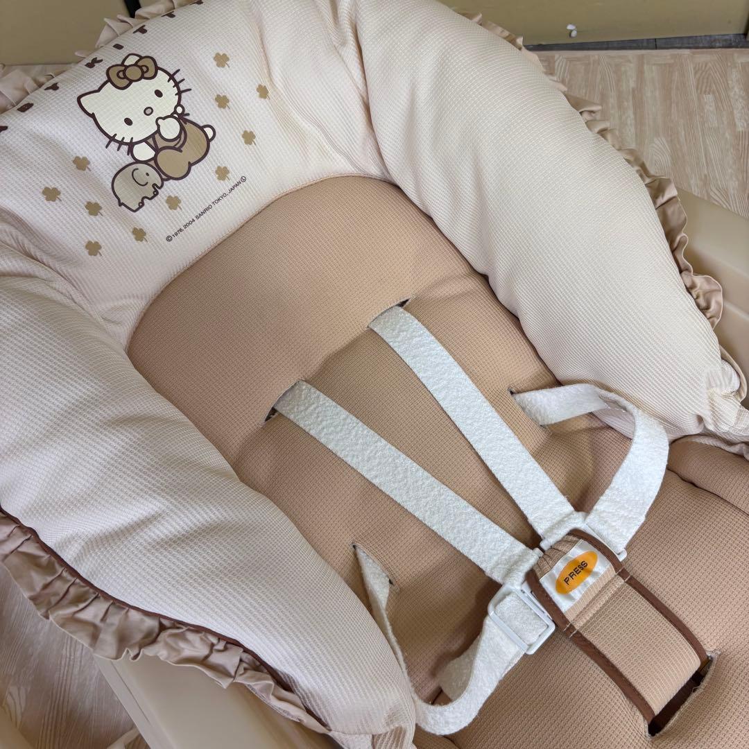 ☆ハローキティ☆　希少・美品　コンビ　ハイローベッド＆チェア　極上クリーニング済