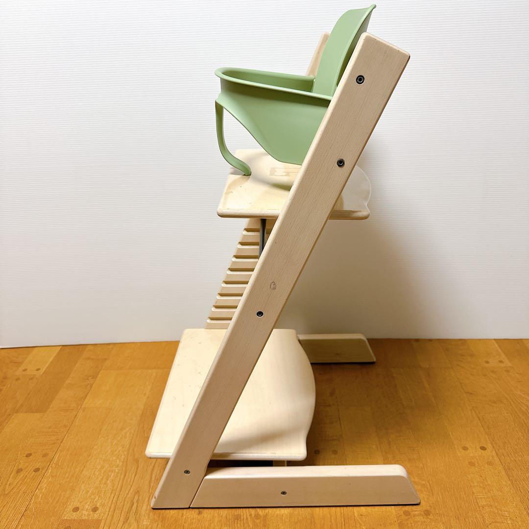 【新型ベビーセット付】シリアル4 ストッケ トリップトラップ ホワイトウォッシュ