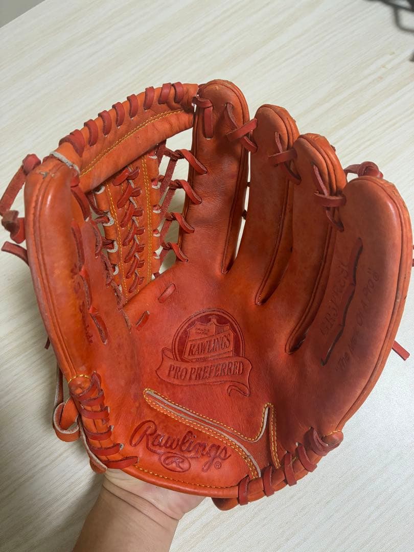 ローリングス 軟式グローブ オレンジ