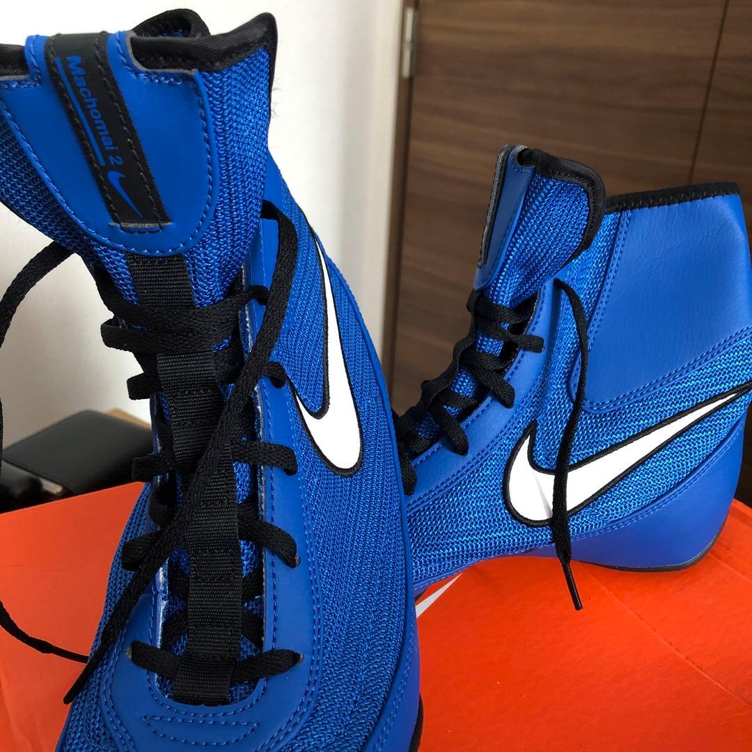 値下げ⭕️ナイキ (ボクシング)シューズ メンズMACHOMAI ブルー 25cm