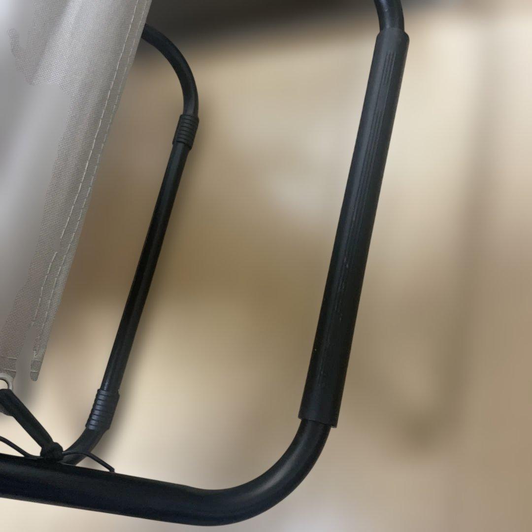 リクライニングチェア ヘッドレスト付き ベージュ