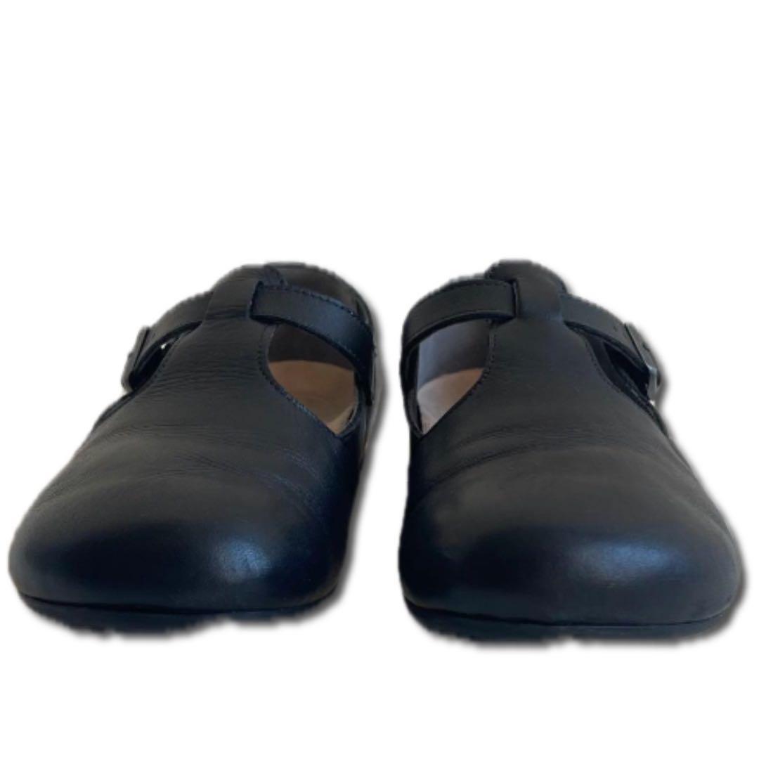 ビルケンシュトック 37 ティッケル ストラップ レザー 黒 24㎝