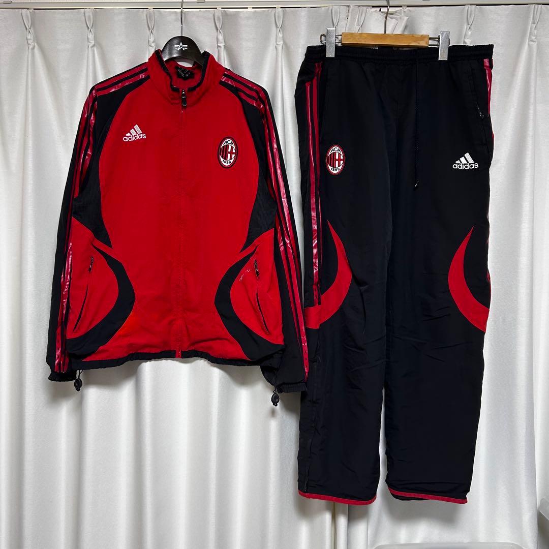 adidas ACミラン トレーニングウェア 上下セット レッド L