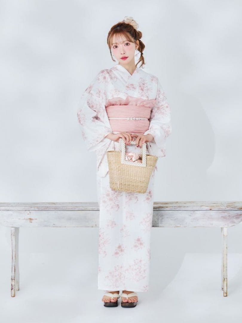 浴衣 (MISTREASS×sugarコラボ)浴衣、帯、飾り紐3点セット