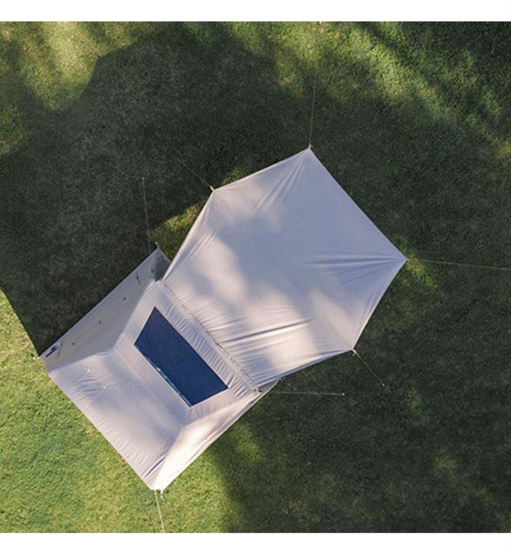 【電動エアポンプ付き】インフレータブルテント 連結タープ TPUルーフ 付属