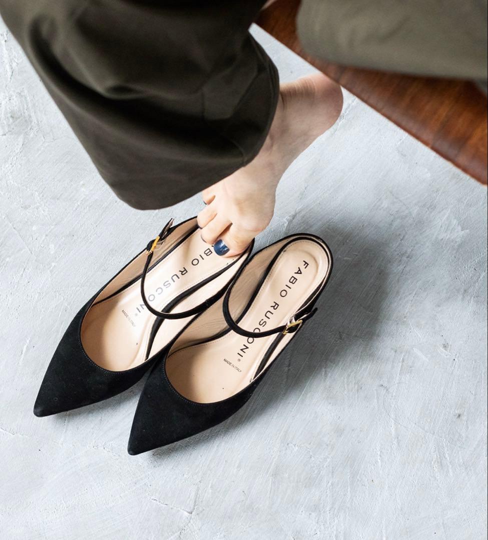 FABIO RUSCONI ファビオルスコーニ ストラップパンプス