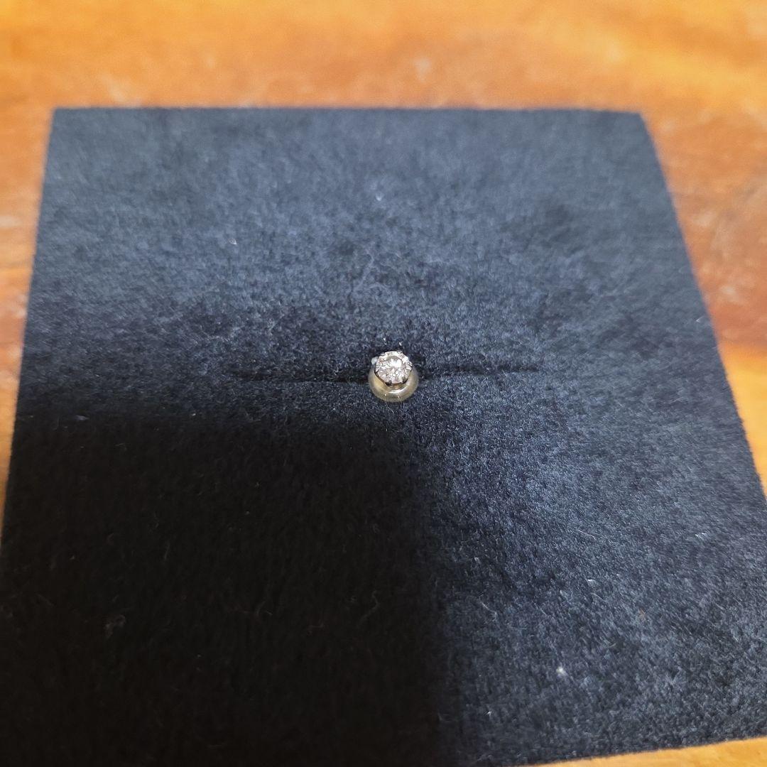 H&Cカットきれい☆ダイヤスタッド ピアス(片耳用) 0.１５カラットプラチナ