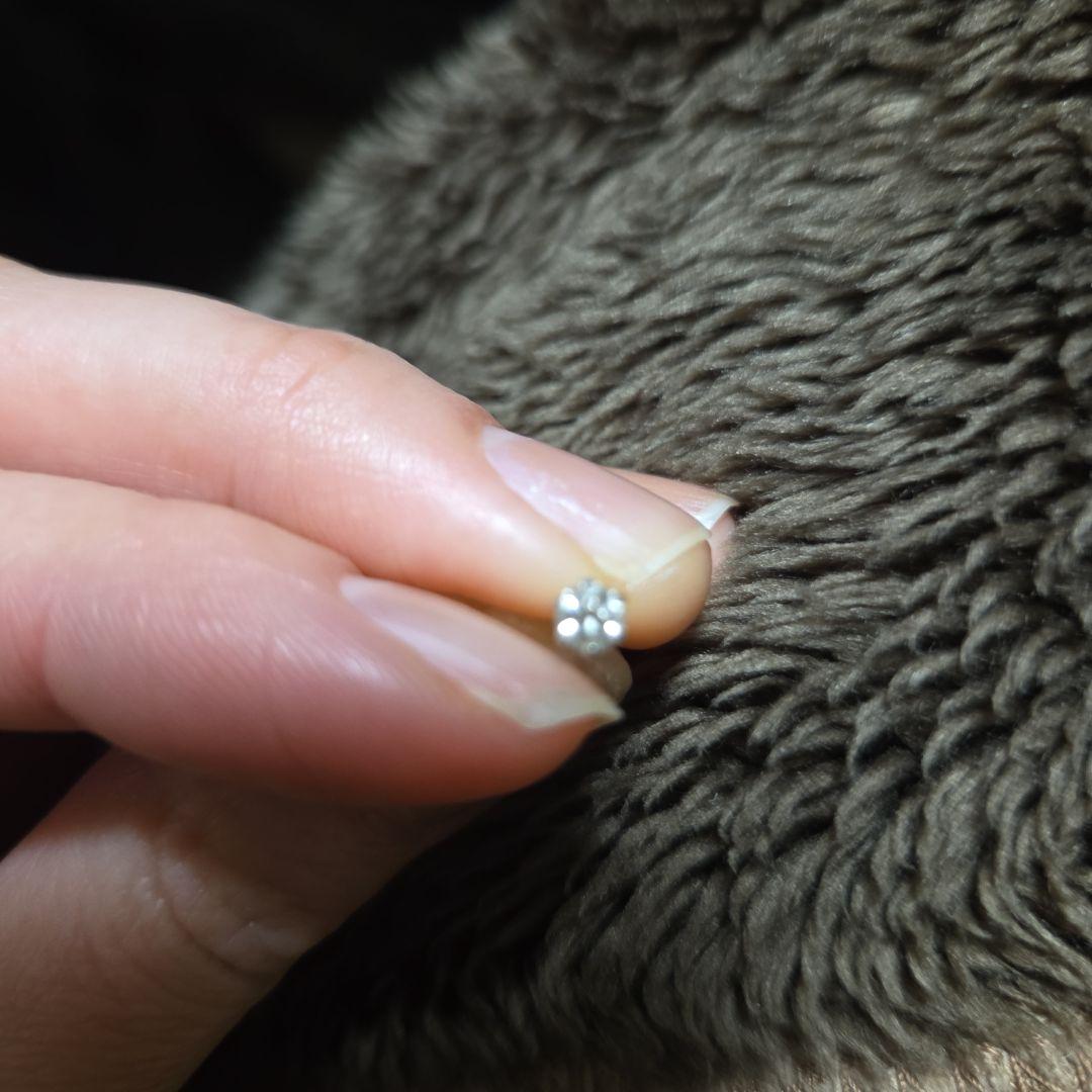 H&Cカットきれい☆ダイヤスタッド ピアス(片耳用) 0.１５カラットプラチナ