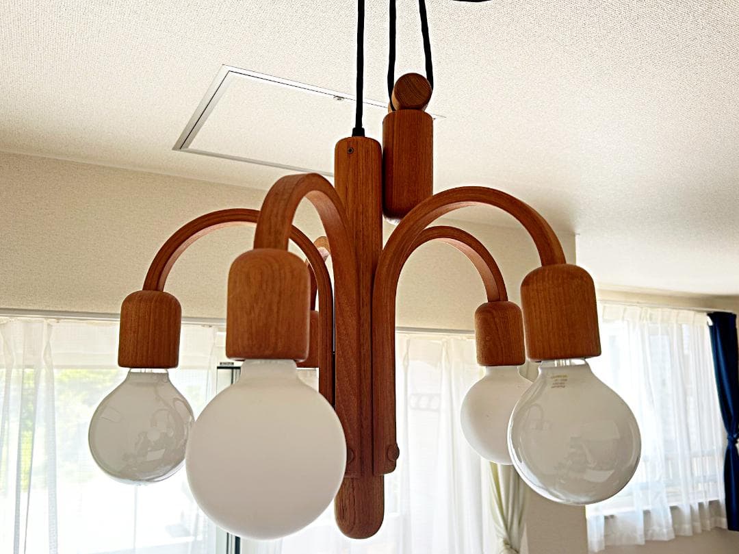 点灯確認済み 昇降式 ドムス 5灯 シャンデリア Domus ランプ ライト