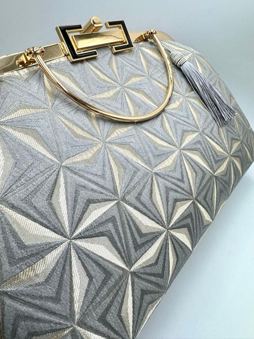 【ハンドメイド】ビッグサイズのがま口バッグ　3way 2点セット　#599