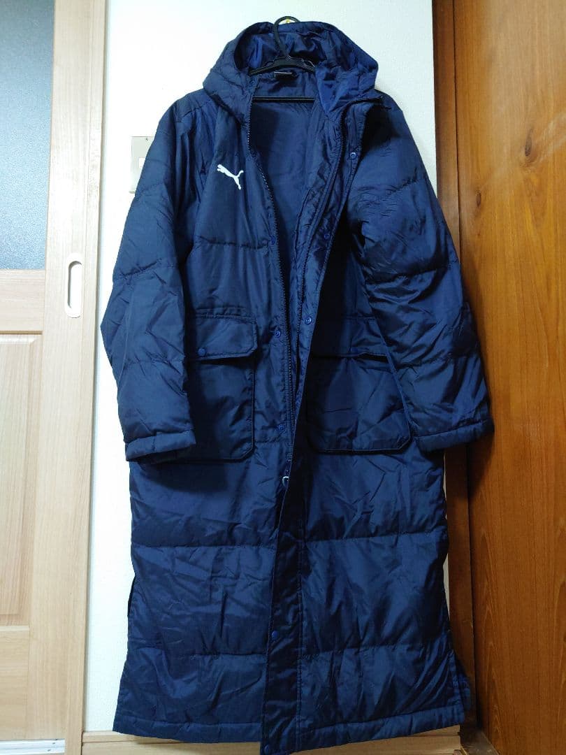 ＰＵＭＡ ダウン　ベンチコート　o サイズ　プーマ　ロング　xL ネイビー