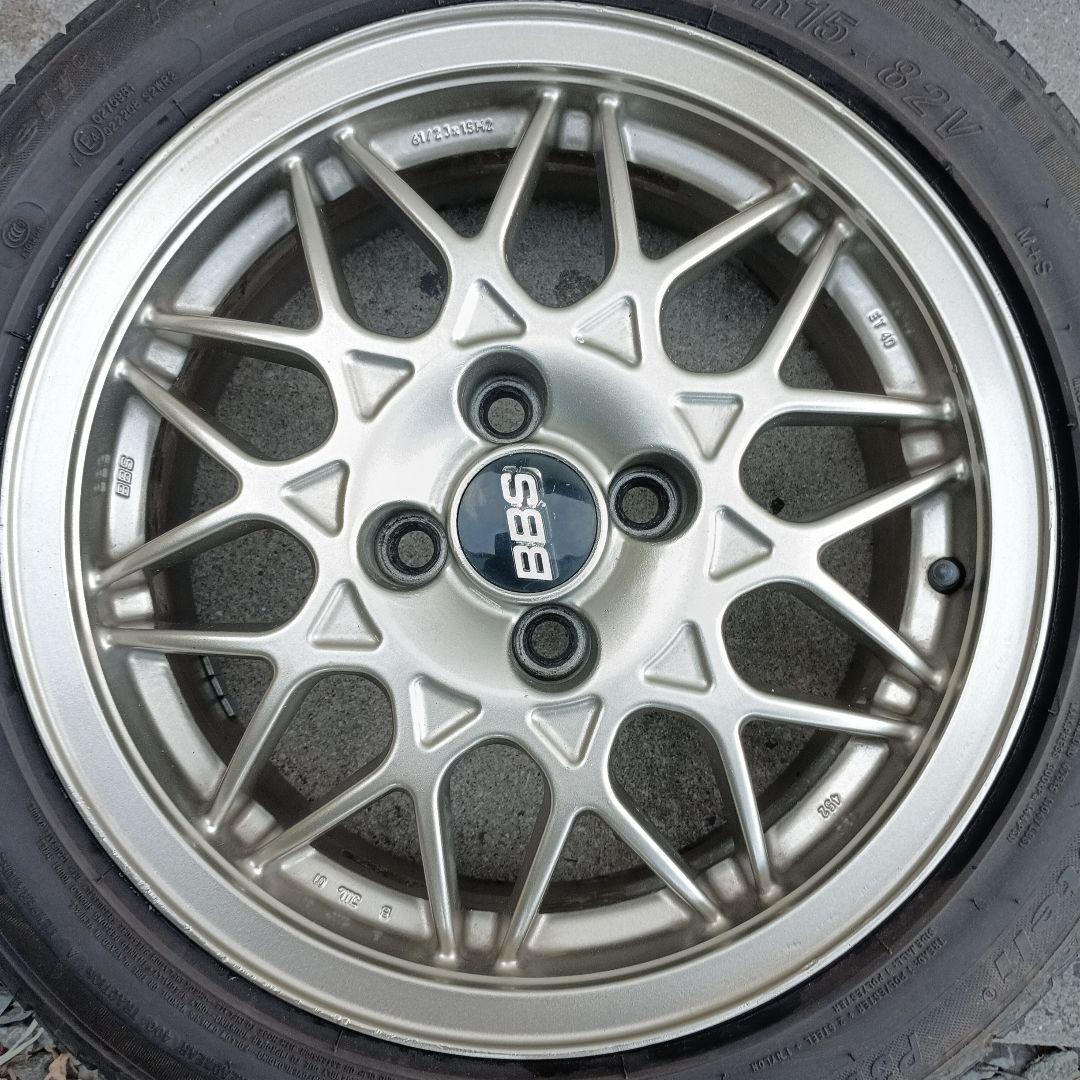 BBS6.5J 185/55-15 4穴PCD100 4本セット送料7000円