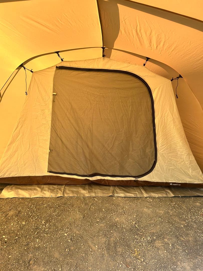 スノーピーク　エルフィールド　自作グランドシート付き