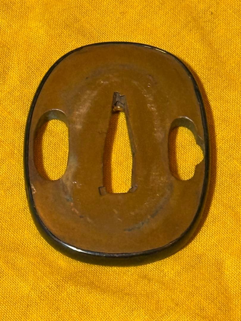 短刀拵　素銅地揃金具　小柄/割笄付