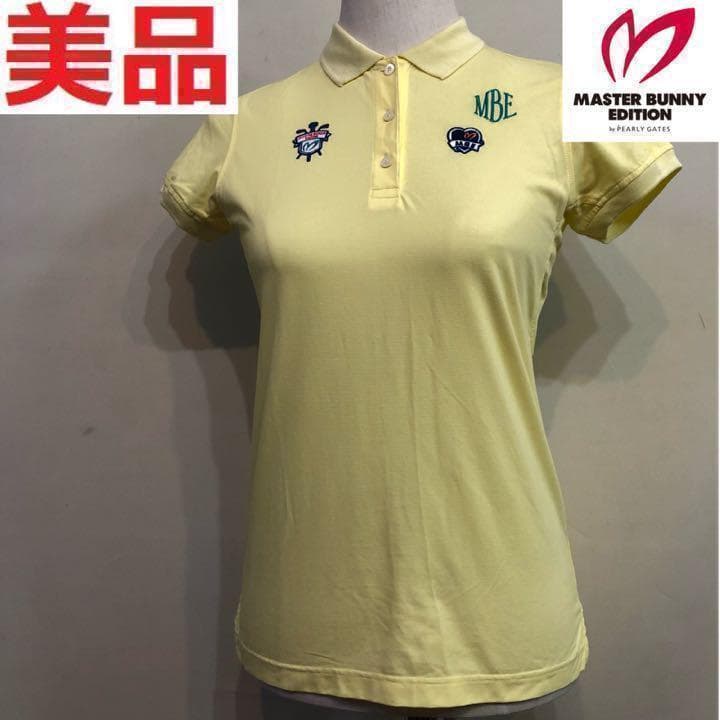 MBE マスターバニー ゴルフ ポロシャツ 日本製 レモンイエロー サイズ0