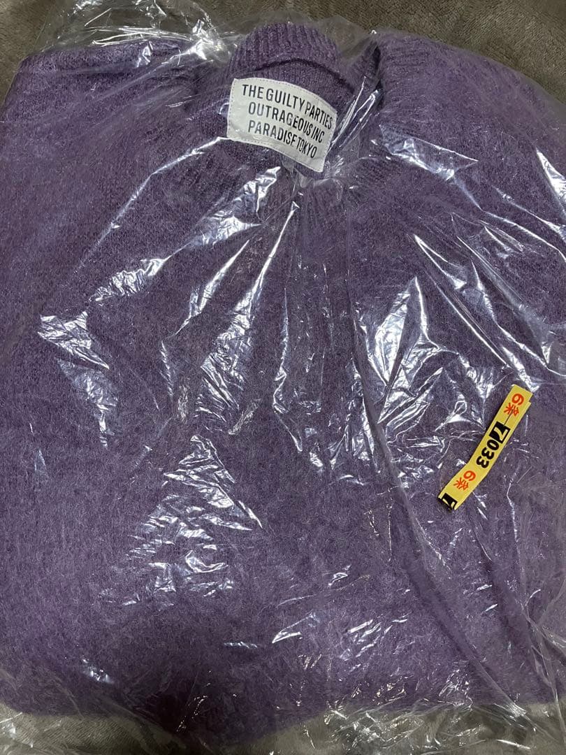 ワコマリア　THE GUILTY PARTIES パープルニット