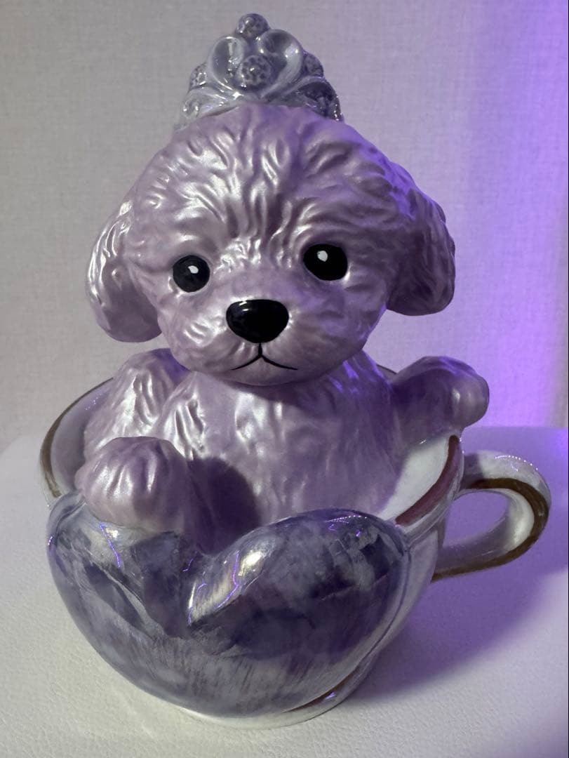 ティーカップ プードル デキャンタ ローズ ロゼ 空瓶 飾りボトル