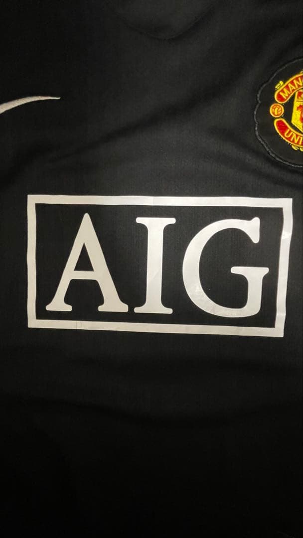 ロナウド ユニフォーム マンチェスターユナイテッド 長袖 アウェイ 黒 ブラック