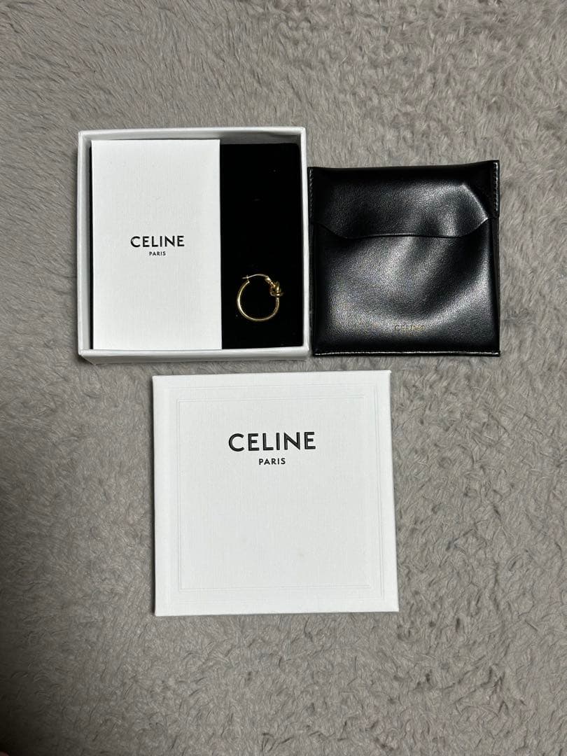 CELINE ノットピアス ゴールド(片耳用)