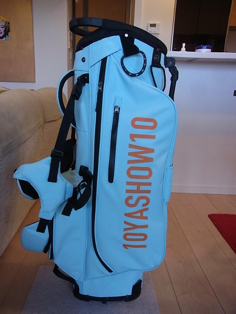 10YASHOW10(東家商店)◆キャディバッグ スタンドバッグ ライトブルー