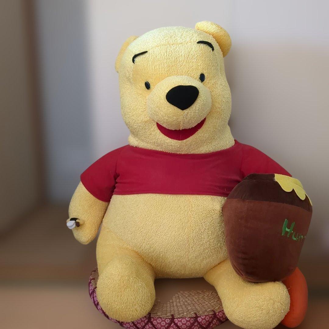 ✴️お値下げ✴️くまのプーさん ぬいぐるみ（はちみつ壺と蜂付） 　特大