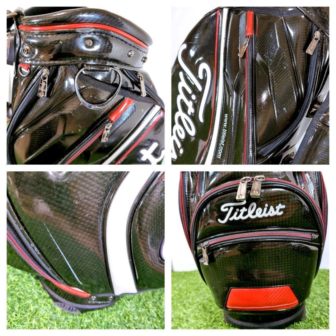 Titleist タイトリスト 3点式 エナメル ゴルフ キャディバッグ