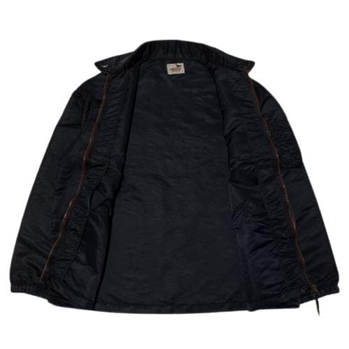 良品 GANGSTERVILLE バックプリントナイロンジャケット ブラックXL