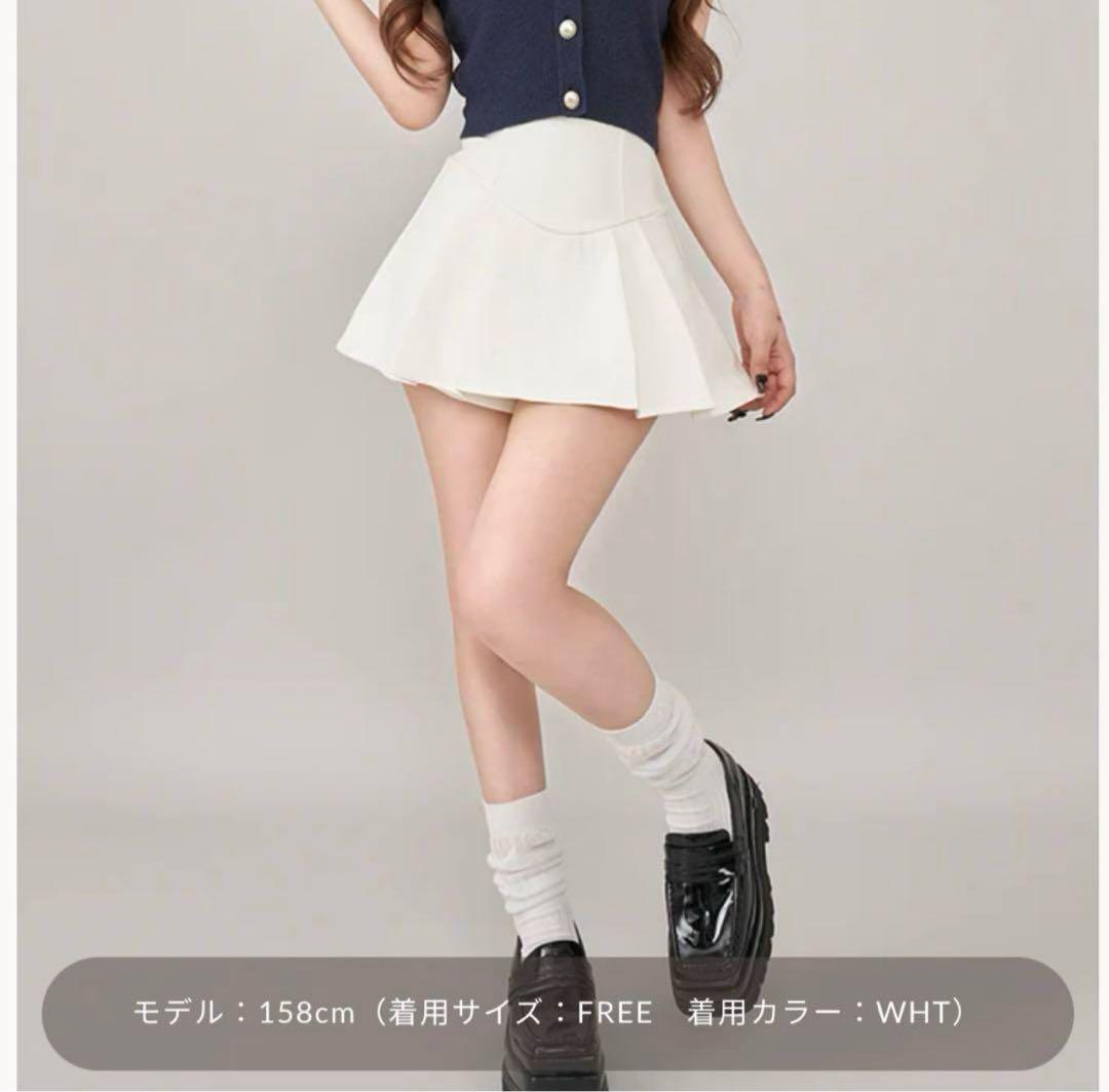 Darich 美シルエットミニスカート ホワイト freesize