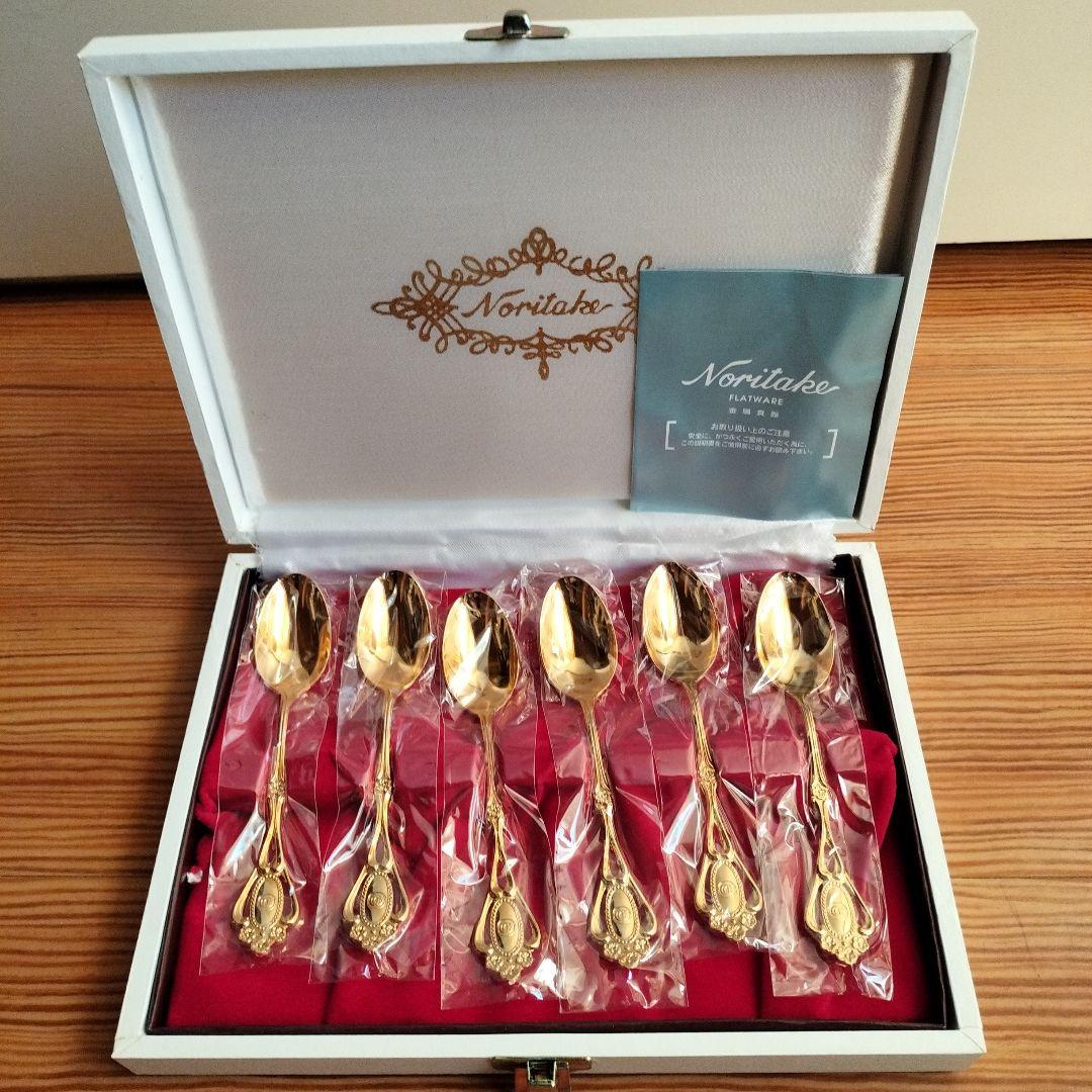 Noritake 金メッキ スプーンセット 5本と6本