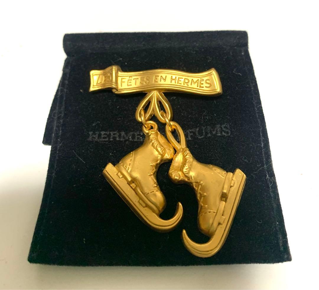 F*n様 エルメス HERMES スケートシューズ ブローチ スケート靴 ゴール