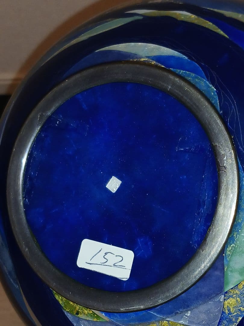 七宝焼　七宝花瓶　七宝壺　花生　蒼々の譜　女性作家作品