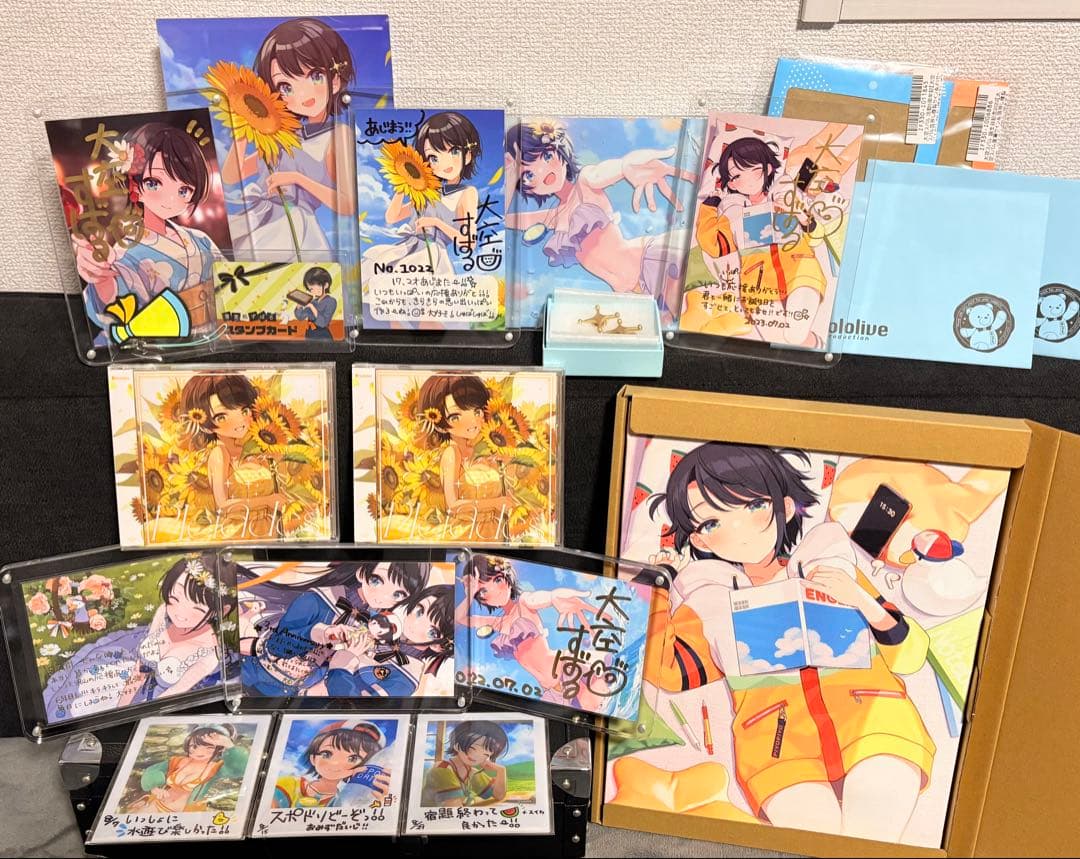 ホロライブ 大空スバル 誕生日記念 直筆サイン ポストカード プレアデスCD　等